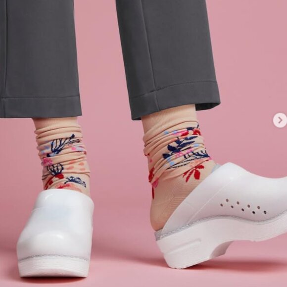 NEW Dansko Sonja Translucent Clogs  For Women in white 462 - Picture 2 of 7